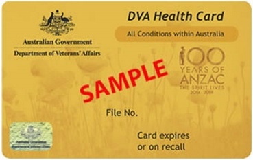 DVA Health Care Card Gold