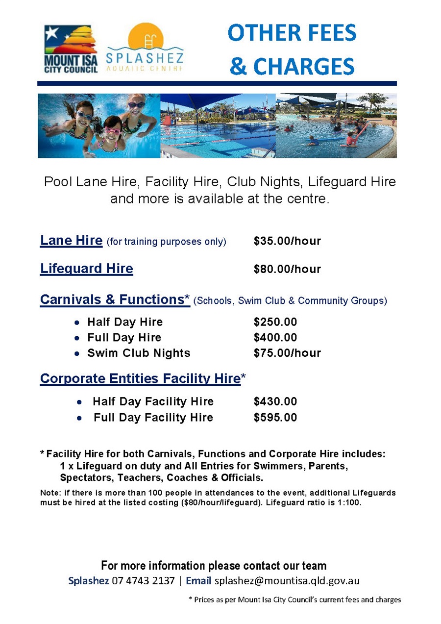 Other Fees and Charges